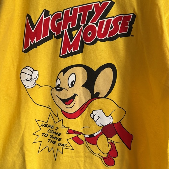 Vintage Mighty Mouse T-Shirt / Large / Y2K / I Come To Save The Day - Picture 5 of 5